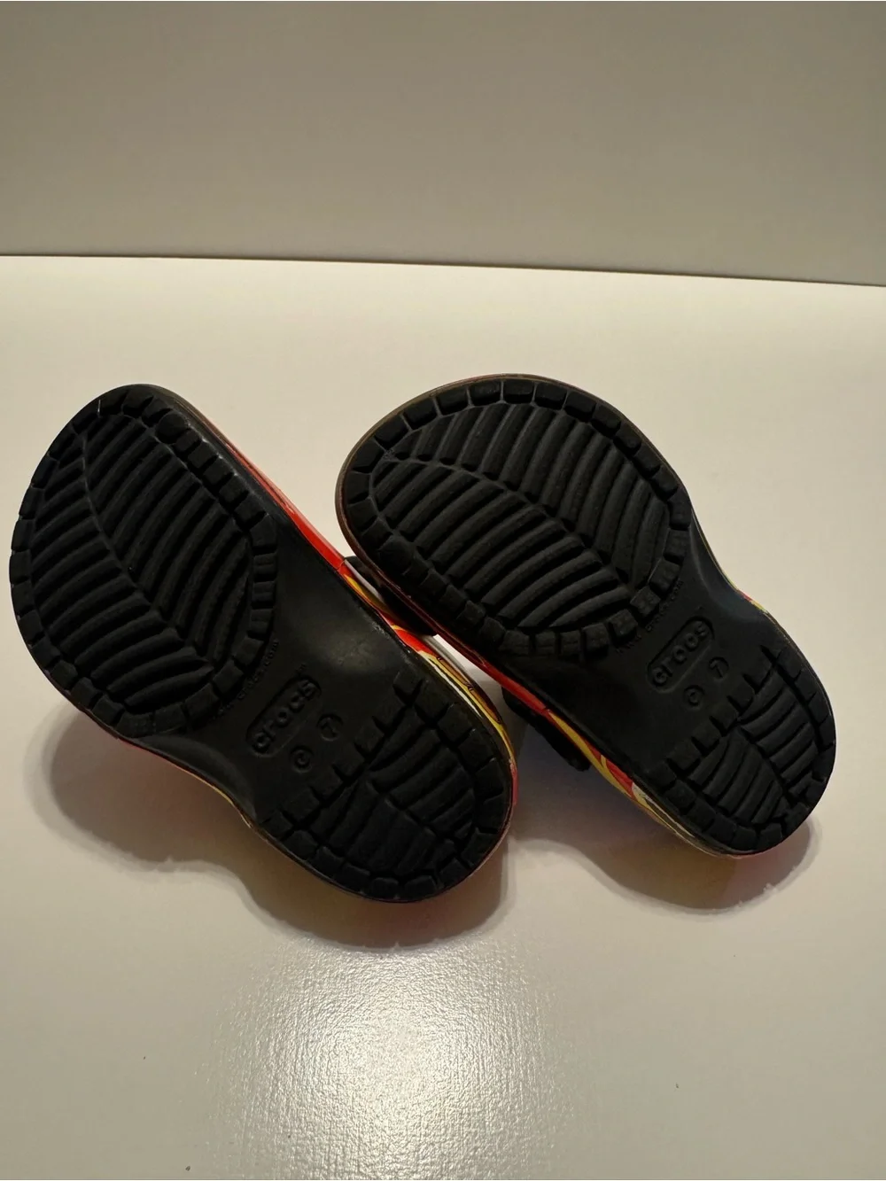 CROCS Kids Lightning McQueen Red and Black Clogs